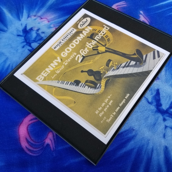 Benny Goodman Jazz Walt Disney Piano Wall Decor Capitol Records Los Angeles - Picture 3 of 5